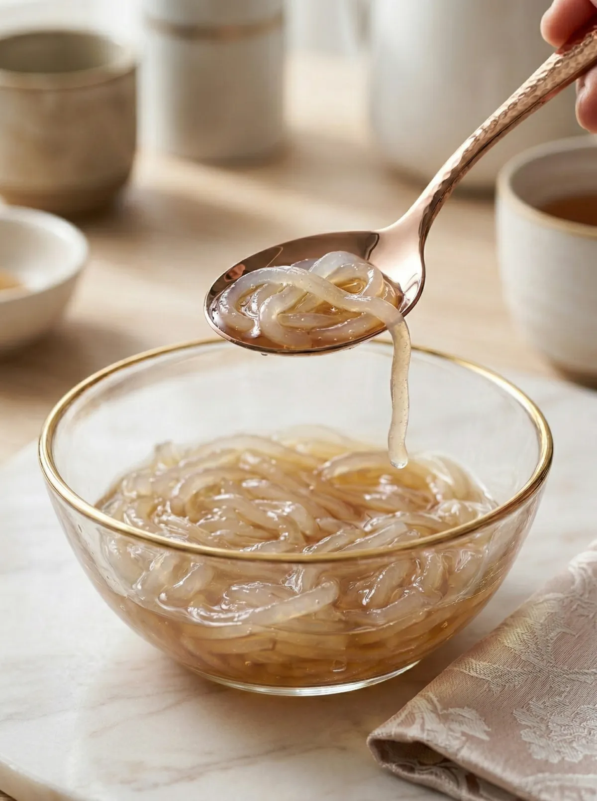 粉條在飲品中的應用畫面